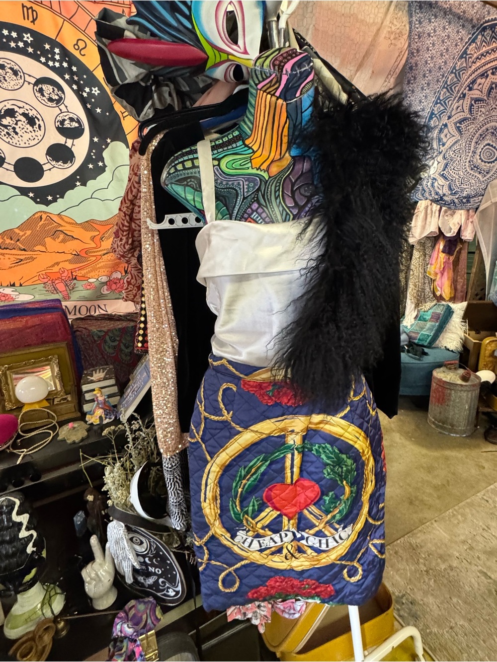 Long-Haired Mongolian Lamb Fur Stole